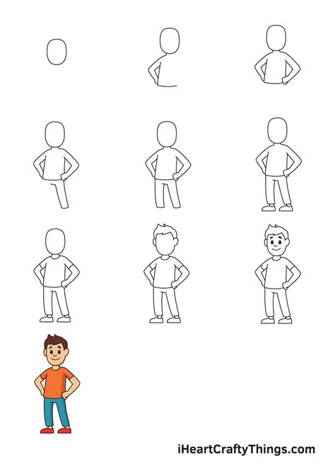 How To Draw A Person Step By Step