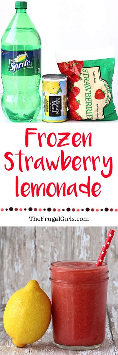 Frozen Strawberry Lemonade Recipe The Frugal Girls