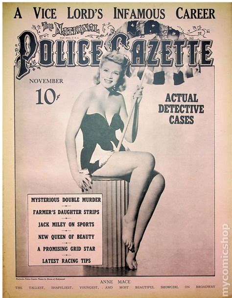 National Police Gazette 1845 Richard K Fox Publishing Co Inc Magazine Comic Books