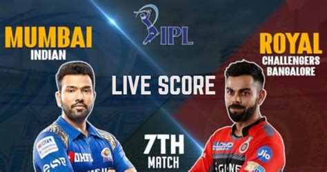 Ipl 2019 Match 7 Rcb Vs Mi Live Score And Full Scorecard Cricket News