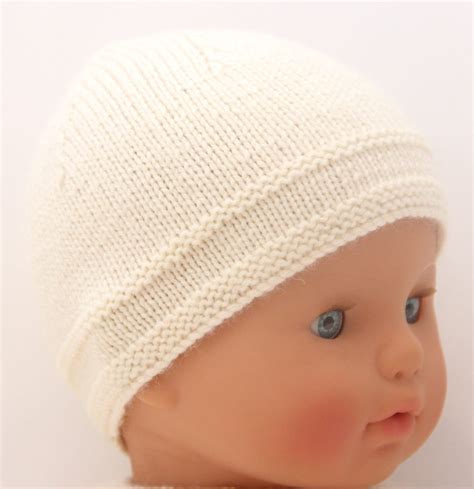Baby Hat Knitting Pattern Instructions In English Pdf Instant