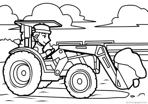 Traktory 7 Kolorowanki 123