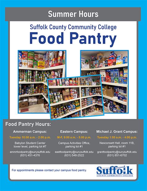 Food Pantry Suffolk Community College Foundation 2023