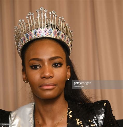 lalela mswane at miss universe south africa 2021 return media news photo getty images