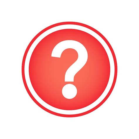 Premium Vector Round Shape Question Mark Icon