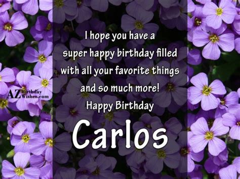 Happy Birthday Carlos