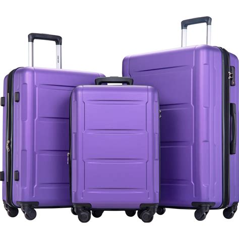 3 Piece Carry On Luggage Sets Segmart Lightweight Carry On Expandable