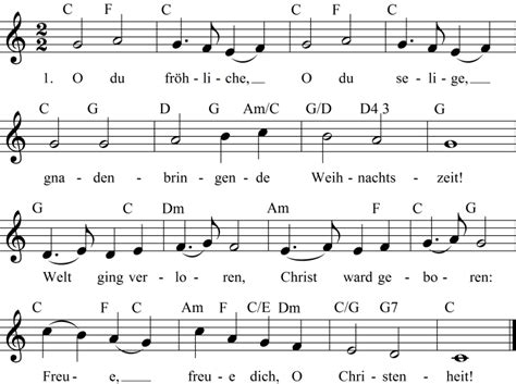 Klaviernoten o du fröhliche kostenlos : Lied O du fröhliche | Weihnachtslieder noten, Ukulele lieder, Lied