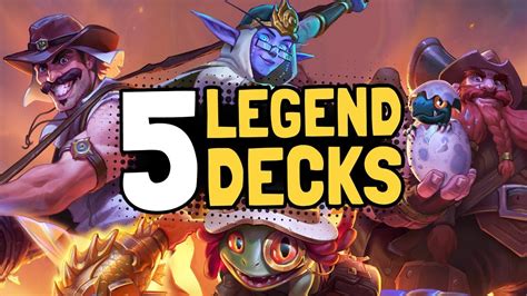 The 5 Best Legend Decks From Launch Day Hearthstone Youtube