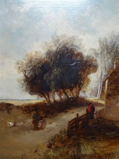 Antique Att Henry Shirley 1843 1870 Fabulous Country Landscape Oil