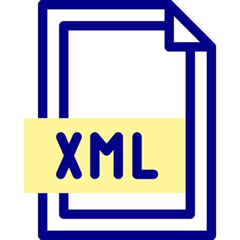 Xml Detailed Mixed Lineal Color Icon