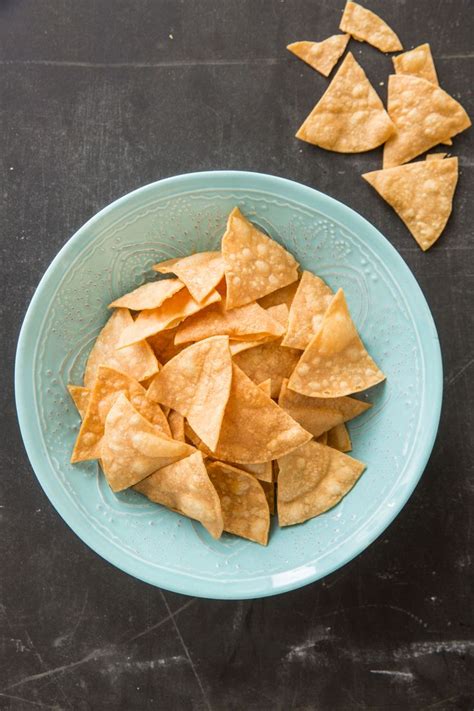 crispy homemade tortilla chips for a special treat to go with our dips we make up a batch of