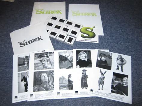 Shrek Movie Press Kit Mike Myers Eddie Murphy Complete Cd Rom 5 Photos