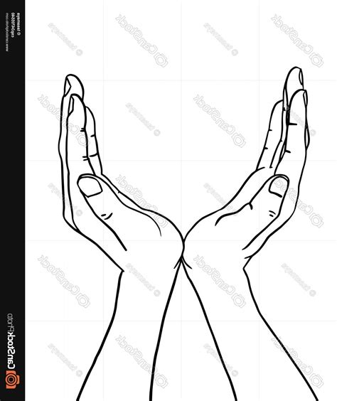 Hands Drawing Cupped Open Draw Hand Shaking Reference Praying Together