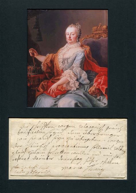 Maria Theresa Walburga Amalia Christina Maria Theresa Autograph