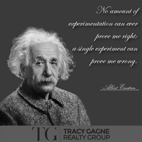 No Amount Of Experimentation Can Ever Prove Me Right A Single