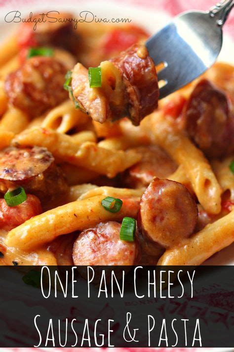 Heat olive oil in a large cooking pot over medium heat. One Pan Cheesy Smoked Sausage & Pasta | Recipe | Smoked ...