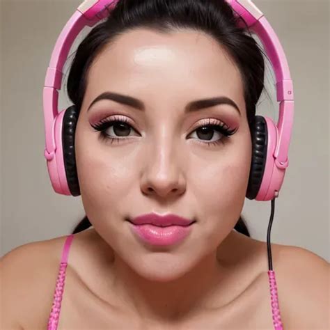 Dopamine Girl Photograph Face Closeup Bimbo Hypnotized Expression Mesmerized Pink Bedroom
