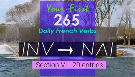 265 Daily French Verbs Section 7 Inv Nai Frenchtastic People