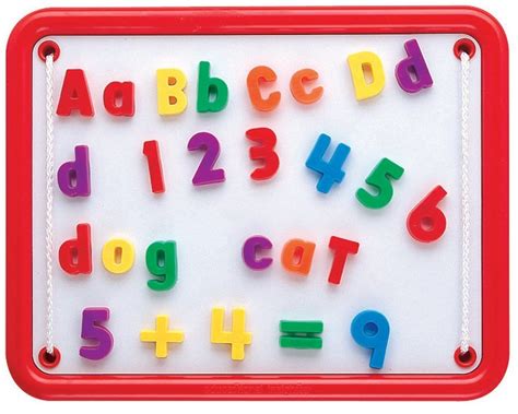 Magnetic Alphabet And Numbers Therapy In A Bin