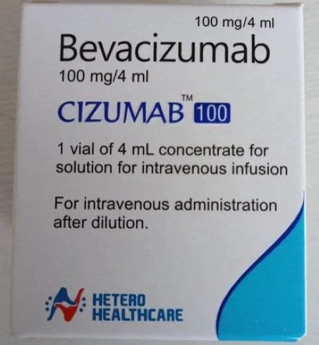Hetero Cizumab 400mg 100mg Bevacizumab Injection Storage Cold