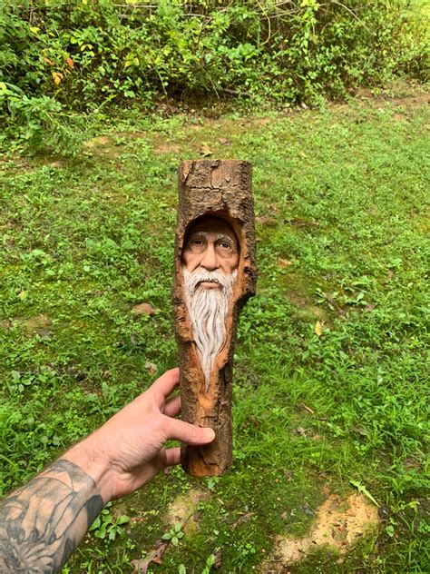Wood Carving Wizard Hand Carved Wood Art By Josh Carte Made In Ohio
