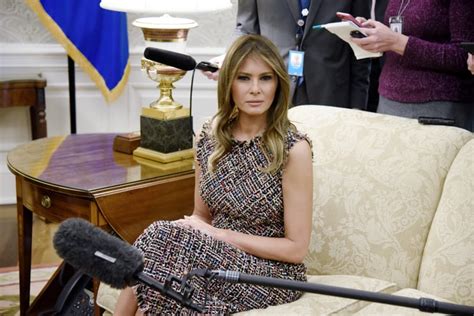 Melania Trump Alexander Mcqueen Tweed Dress Popsugar Fashion Photo 9