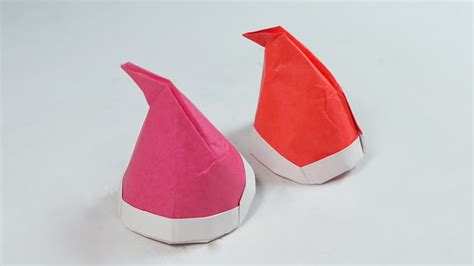 Paper Hat Origami Santa Hat Tutorial Henry Phạm Youtube