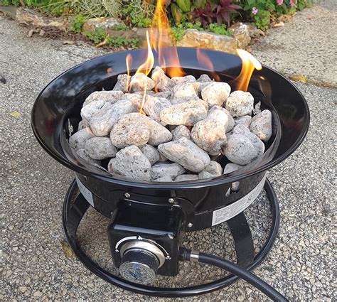 Heininger Propane Outdoor Fire Pit Perfect Alternative To Wood Fueled Campfires Quadratec