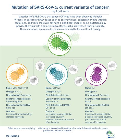 Infographic Mutation Of Sars Cov 2 Current Variants Of Concern