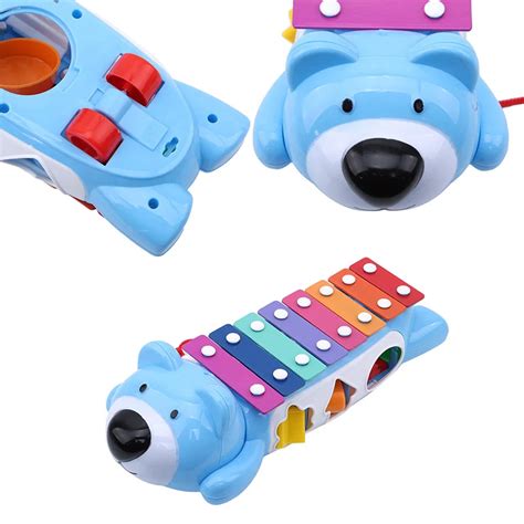 Children Bus Sorter 8 Note Knock On Key Piano Toddler Educational Sound