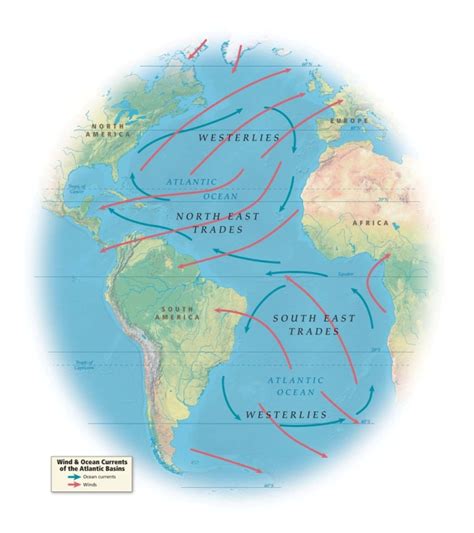 Trade Winds Map Atlantic Fuegoder Revolucion
