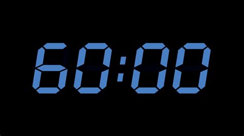 60 Minute Digital Countdown Timer Hd On Make A 