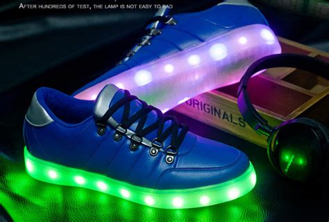 2017 New Fashion 7 Colors Luminous Shoes Unisex Led Glow Shoe Men And Man