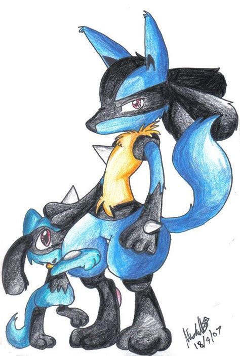 Level up during the day time. Lucario and Riolu by mmishee on DeviantArt | Lucario | Pinterest | deviantART, Pokémon and ...