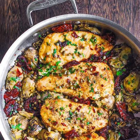 Mediterranean Chicken With Sun Dried Tomatoes And