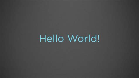 Here, is a hello world program in c. como se llama la tipografia de distroller | SoftwareLogia