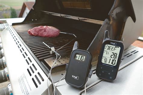 Wireless Bbq Meatoven Thermometer KÜchen Chef Twin Tfa Dostmann