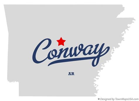 Map Of Conway Ar Arkansas