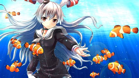 Fondos De Pantalla Ilustraci N Anime Pescado Dibujos Animados Anime