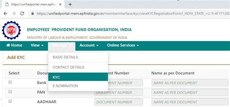 How To Upload Kyc In Epf Uan E Filing Of Income Tax Return