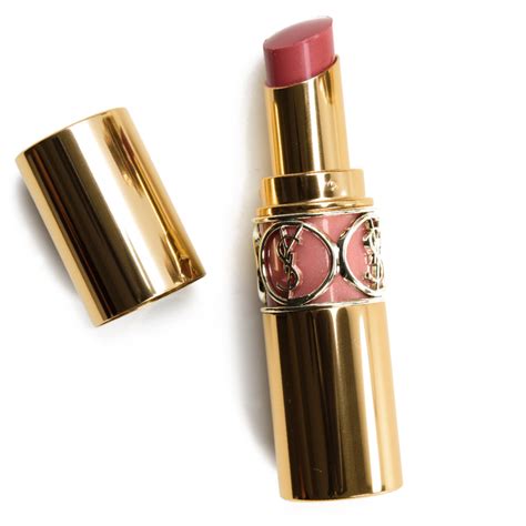 YSL Rouge Ballet Pink Safari Nude Sheer Rouge Volupte Shine Lipsticks Reviews Swatches FRE