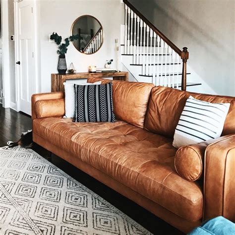 Sven Charme Tan Sofa Leather Couches Living Room Couches Living Room