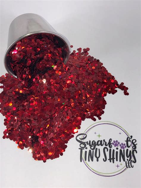 Glitter Chunky Red Polyester Glitter Plastic Glitter Glitter