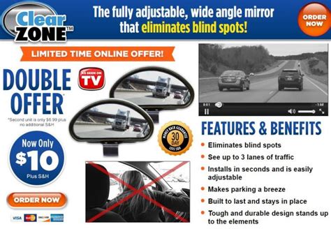 Where should a blind spot mirror be placed? Clear Zone Review: Blind Spot Eliminator - Freakin' Reviews