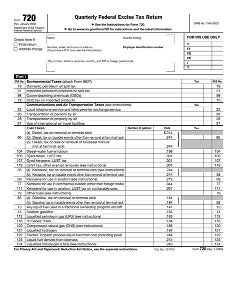 Irs Form 720 Electronic Filing Fill Online Printable Fillable Blank