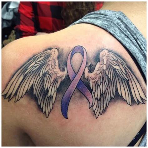 The most popular image viewed on jason dunn's website is the pink cancer ribbon tattoo (which you can see by clicking here) that he did in shop pancreatic cancer ribbon necklace circle charm designed by hopeawareness. 130 Inspiring Breast Cancer Ribbon Tattoos (July 2020)