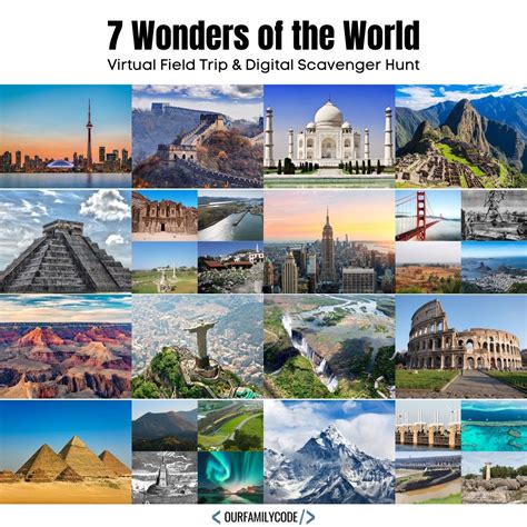 Wonders Of The World Collage