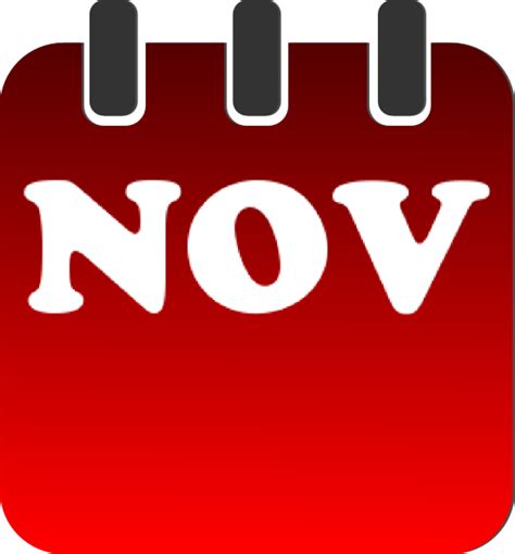 Calendar November Vector Hd Png Images November 2023