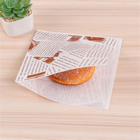 Wrap Burger Pocket Food Grade Paper Printed Oil Proof Packaging